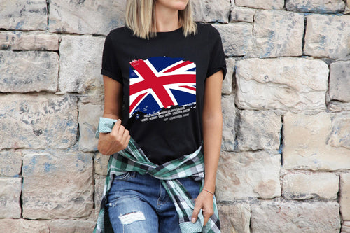 Digital Art Work inspired by UK flag and Icon quote