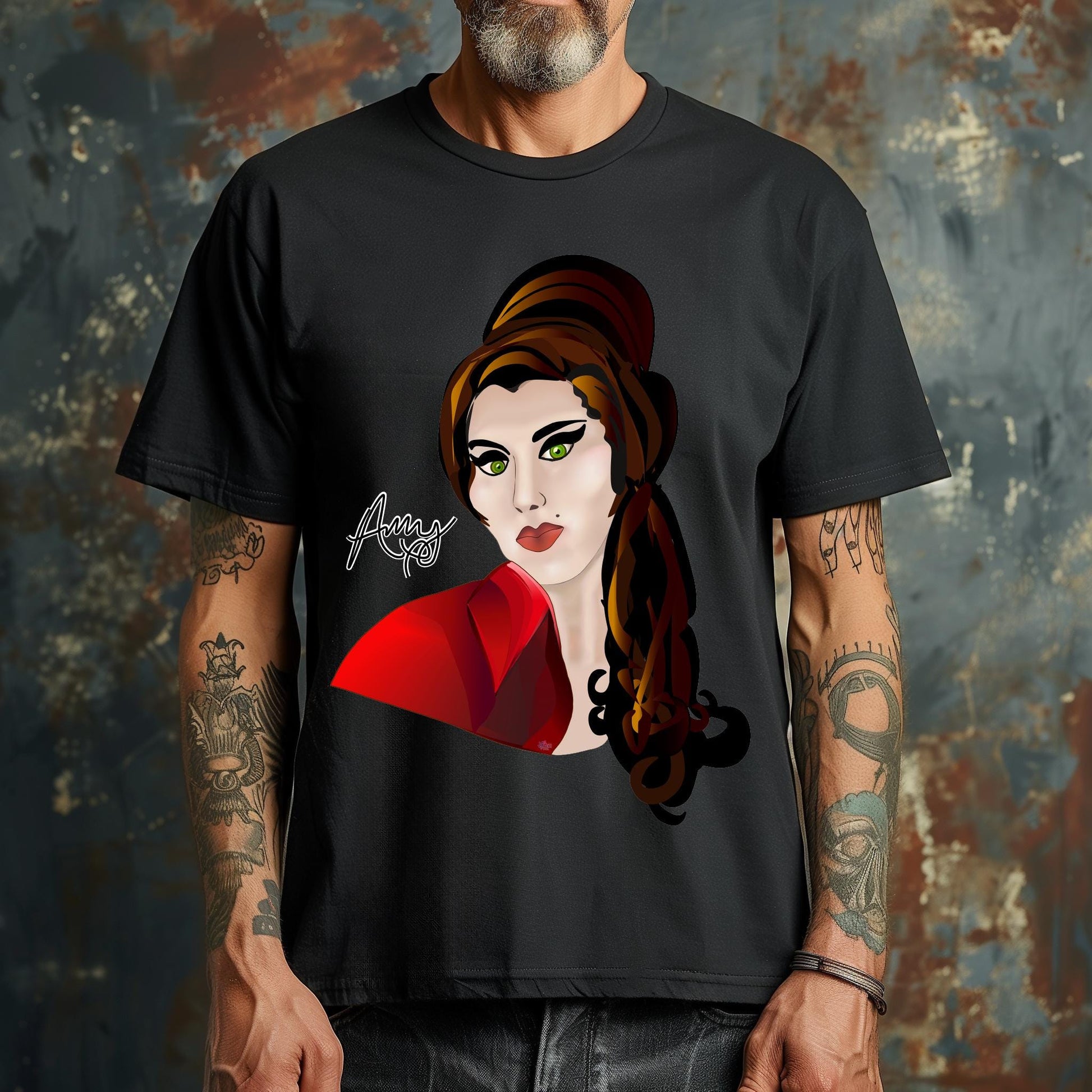 Musical Icon Inspired digital Portrait