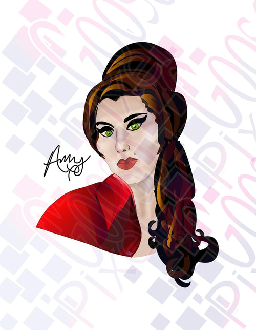 Musical Icon Inspired digital Portrait