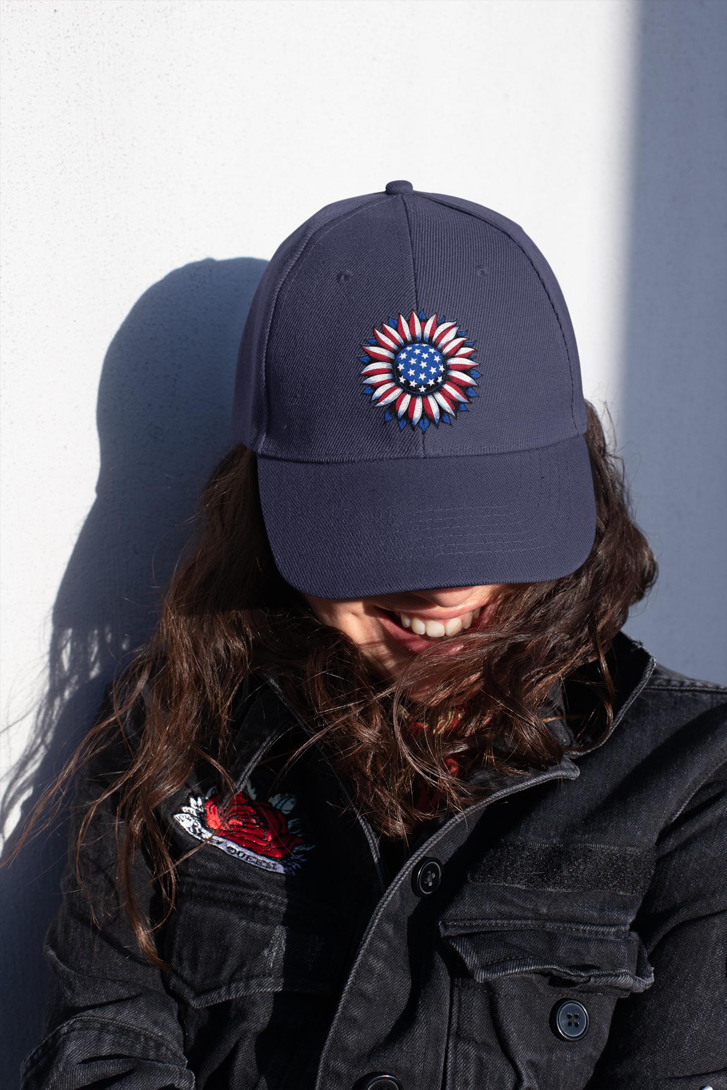 Embroidered Classic Dad Cap for 4th of July Patriotic