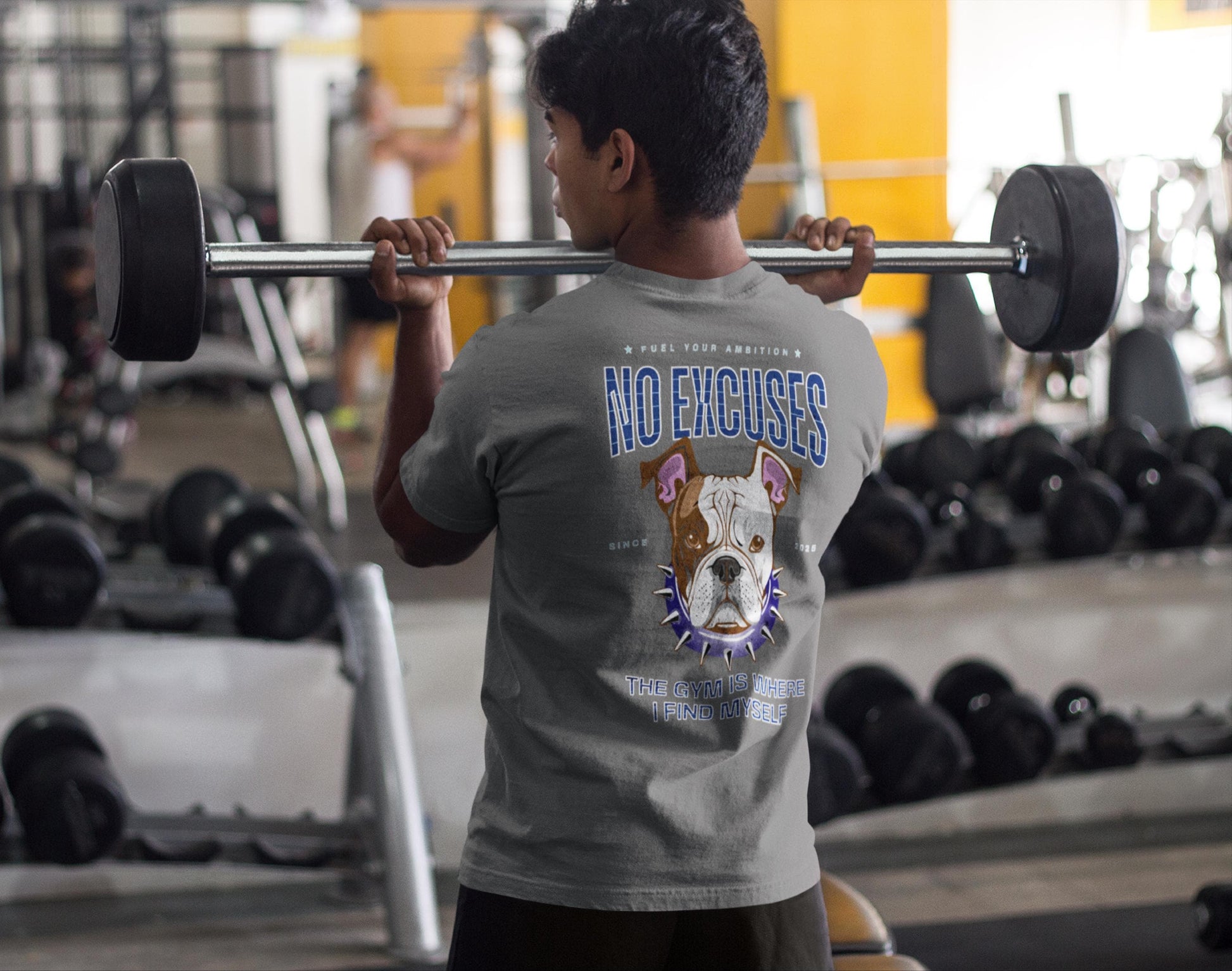 Bulldog Motivational Workout T-Shirt