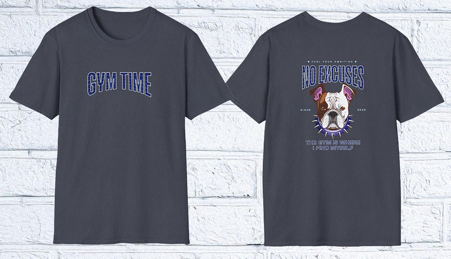 Bulldog Motivational Workout T-Shirt