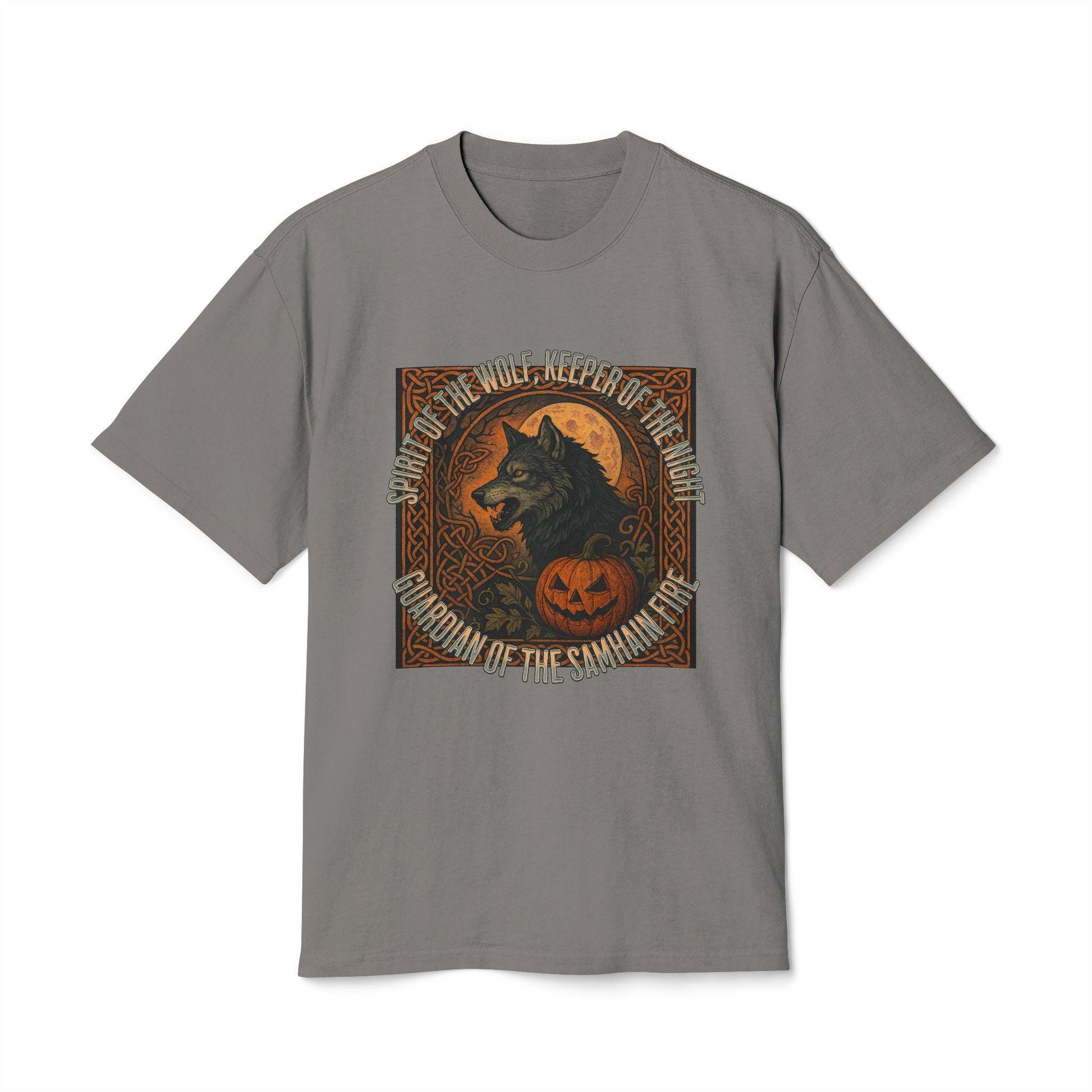 Wolf Howling at Moon Celtic Guardian of the Veil Shirt, Happy Halloween