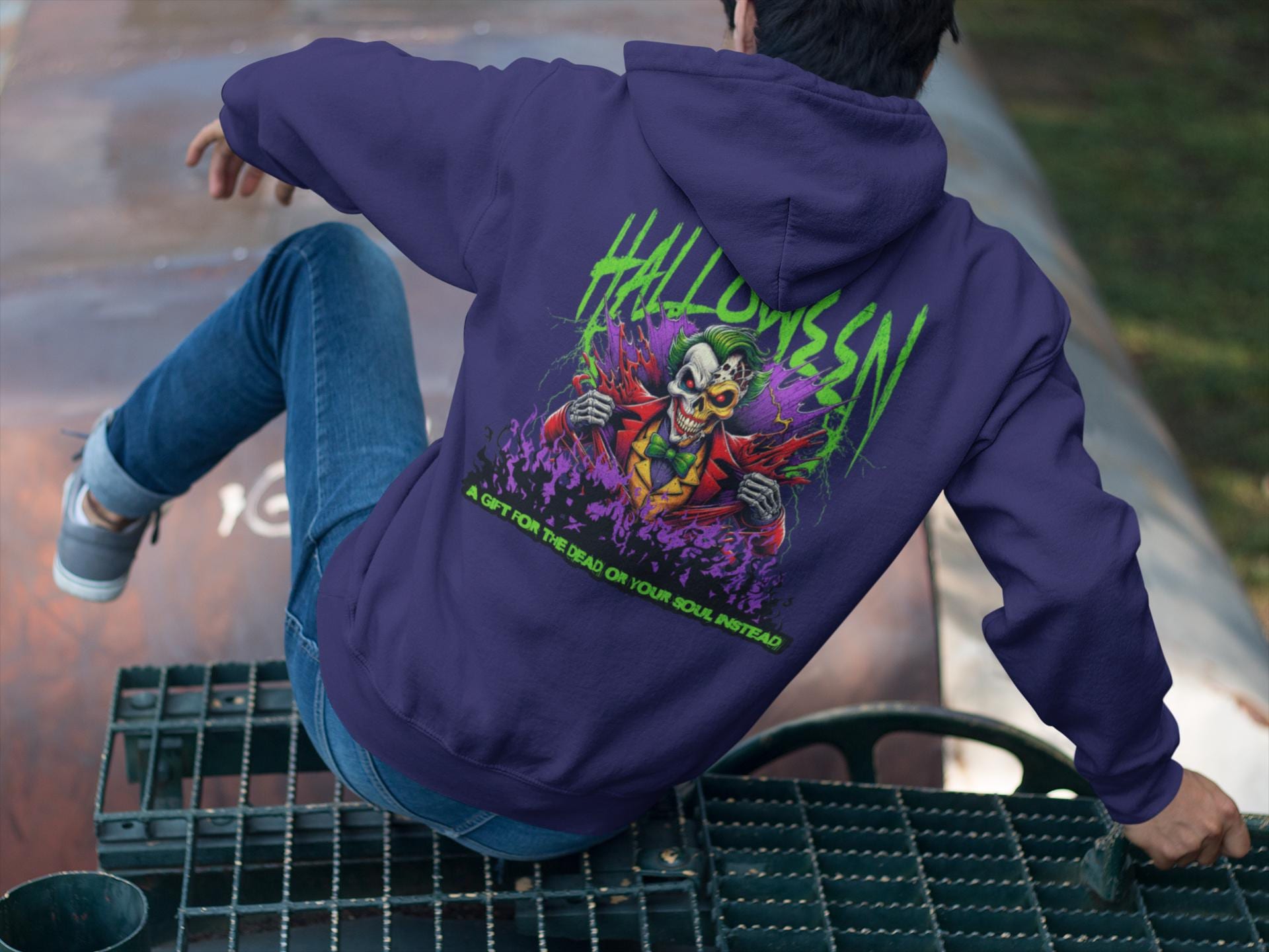 Spooky Halloween Fun Unisex College Hoodie, October Festive Apparel