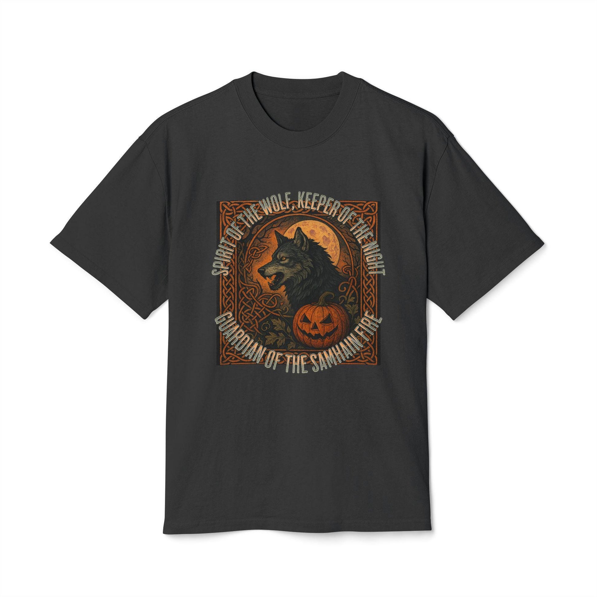 Wolf Howling at Moon Celtic Guardian of the Veil Shirt, Happy Halloween