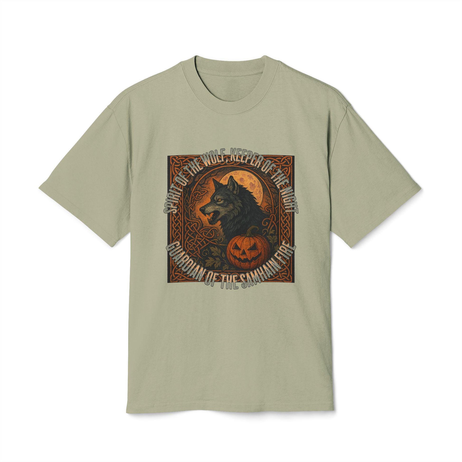 Wolf Howling at Moon Celtic Guardian of the Veil Shirt, Happy Halloween