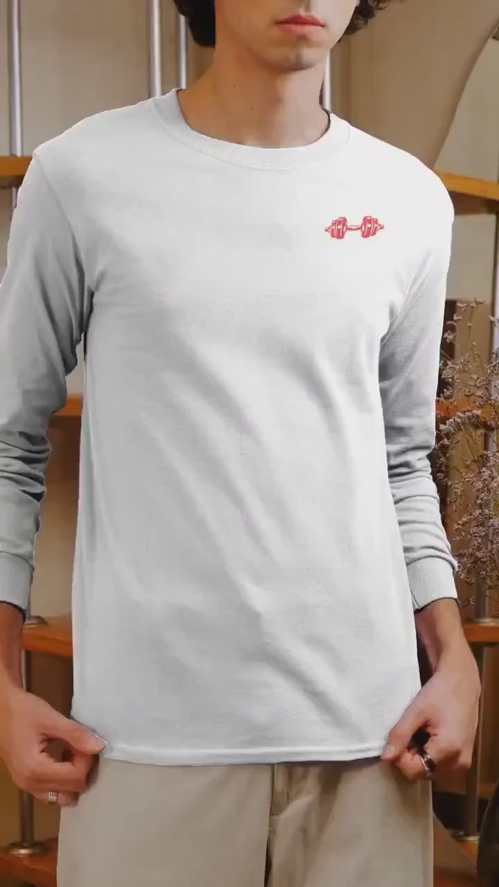 Workout Motivation Long Sleeve T-Shirt Fitness Apparel Activewear Unisex Top Casual Wear