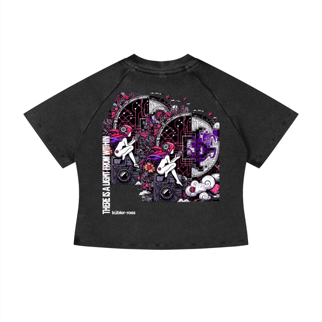 Quiet Strength Crop Top, Mental Health Awareness Bodycon Tee - Gooso Pixel LLC