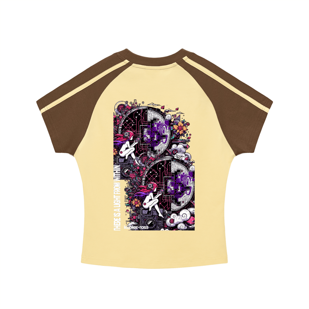Quiet Strength Crop Top, Mental Health Awareness Raglan Bodycon Tee - Gooso Pixel LLC