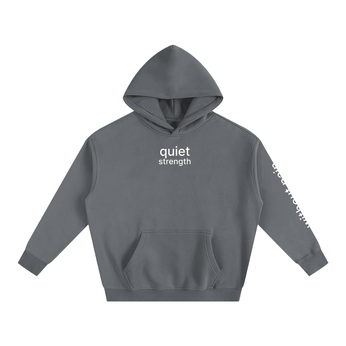 Quiet Strength Hoodie - Mental Health Awareness Oversized Hoodie - Gooso Pixel LLC