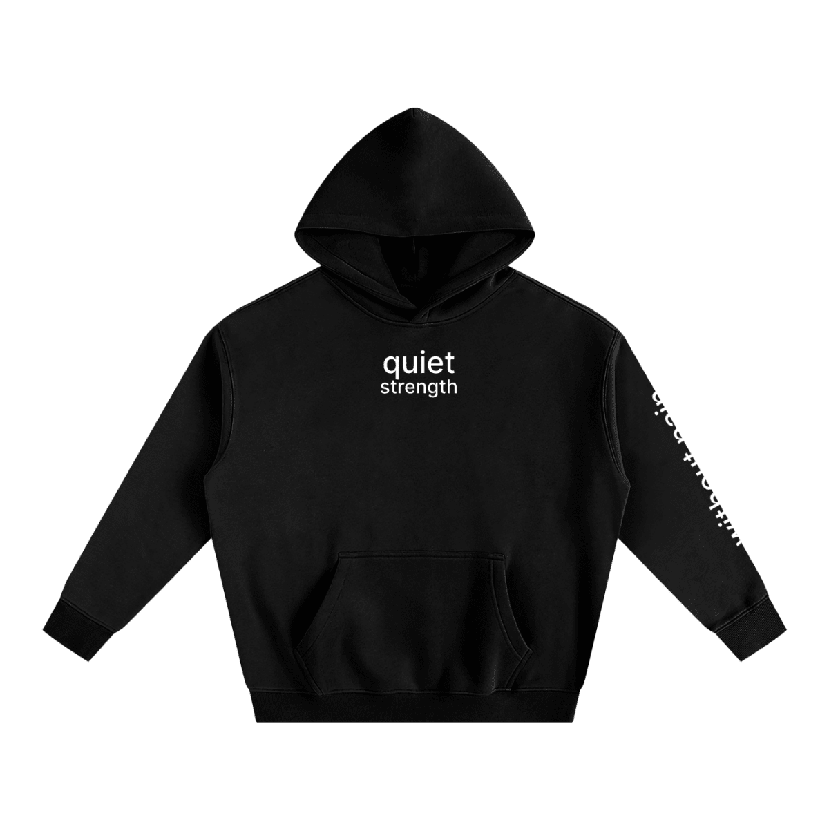Quiet Strength Hoodie - Mental Health Awareness Oversized Hoodie - Gooso Pixel LLC
