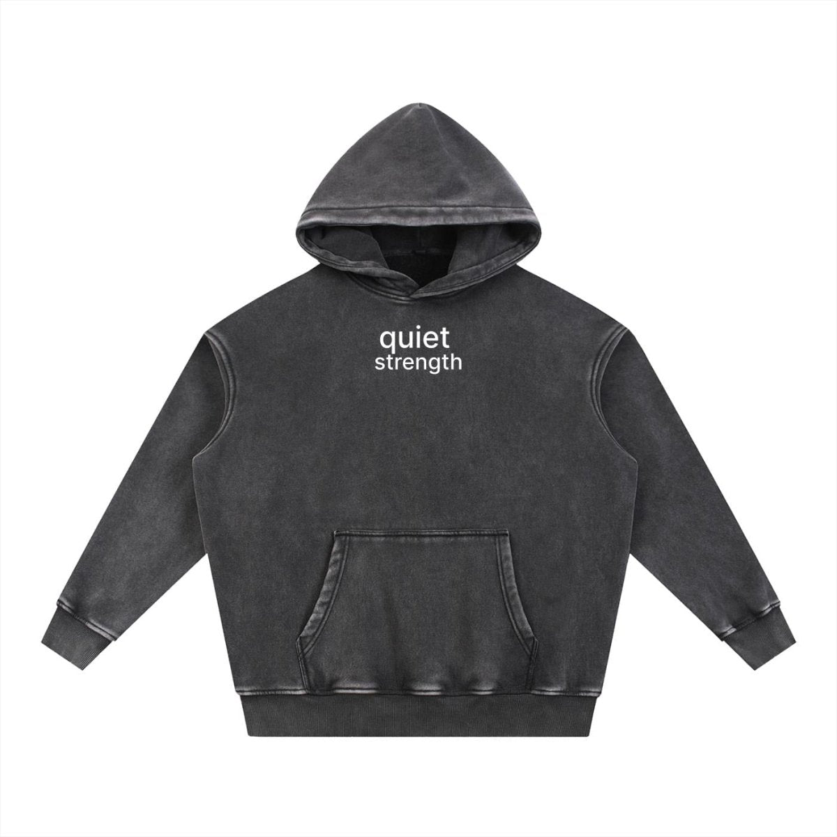 Quiet Strength Pullover Hoodie - Mental Health Awareness Oversized Hoodie - Gooso Pixel LLC