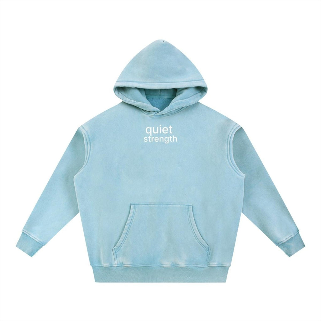 Quiet Strength Pullover Hoodie - Mental Health Awareness Oversized Hoodie - Gooso Pixel LLC