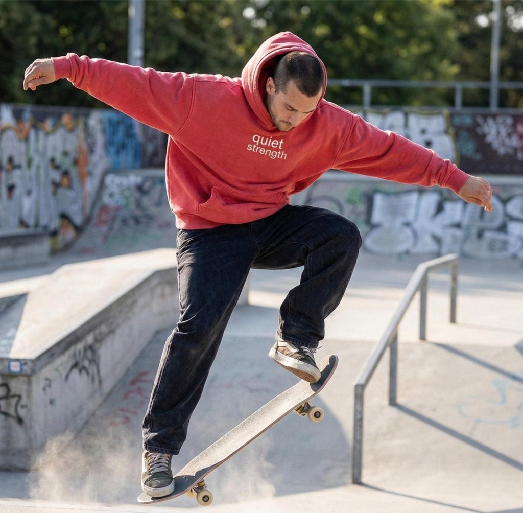 Quiet Strength Pullover Hoodie - Mental Health Awareness Oversized Hoodie - Gooso Pixel LLC