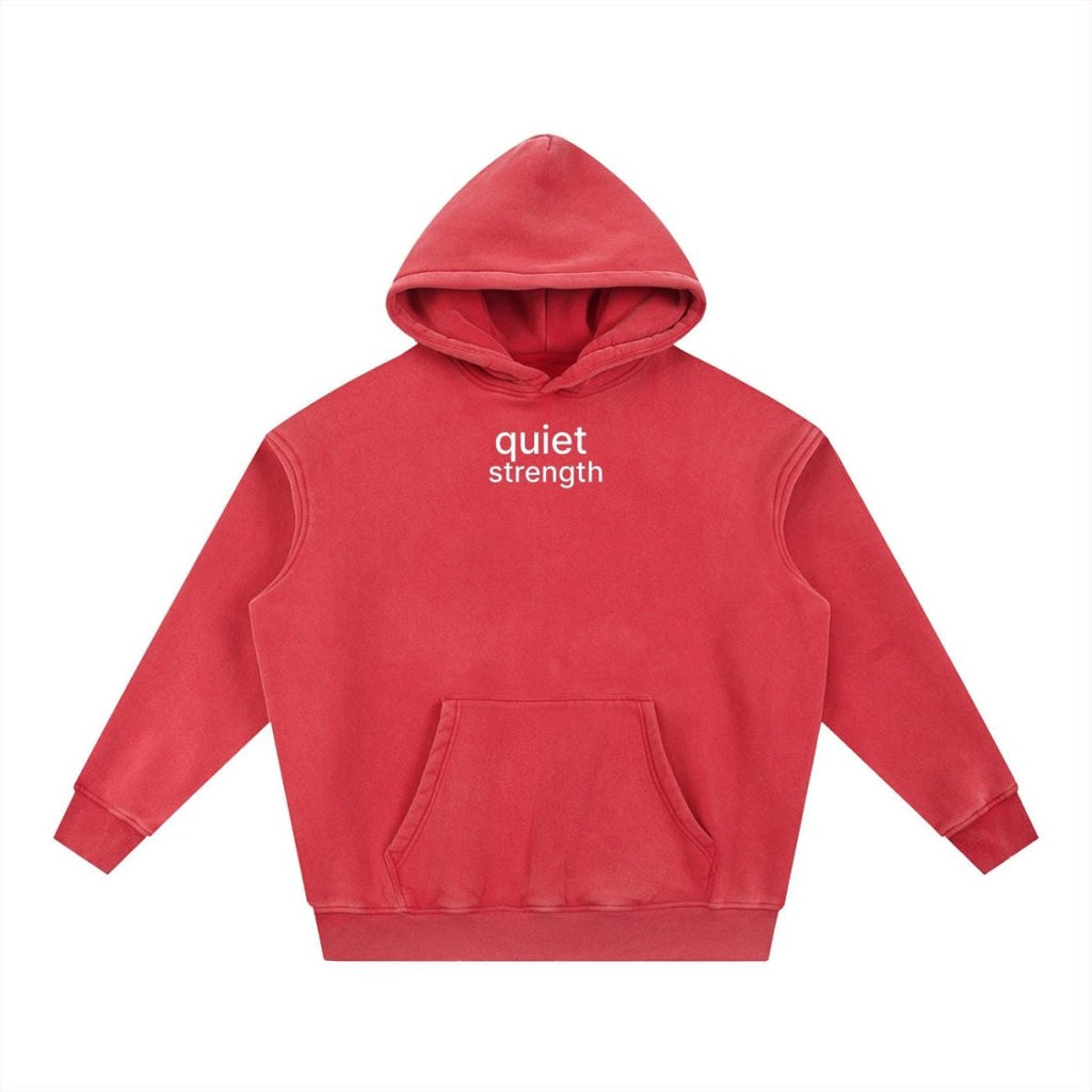 Quiet Strength Pullover Hoodie - Mental Health Awareness Oversized Hoodie - Gooso Pixel LLC