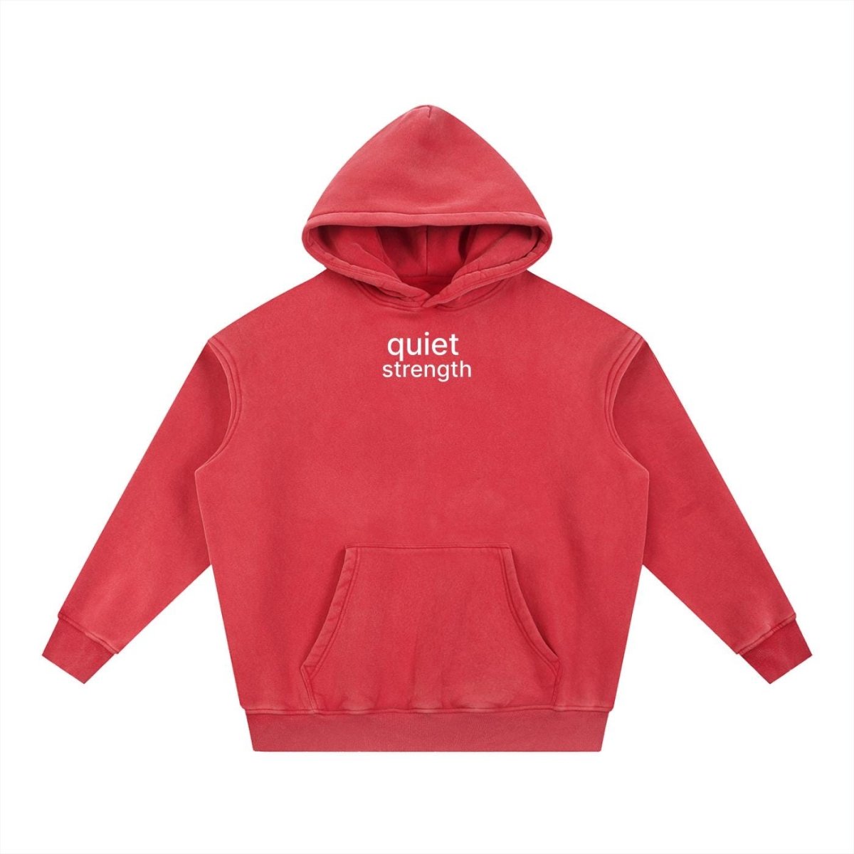 Quiet Strength Pullover Hoodie - Mental Health Awareness Oversized Hoodie - Gooso Pixel LLC