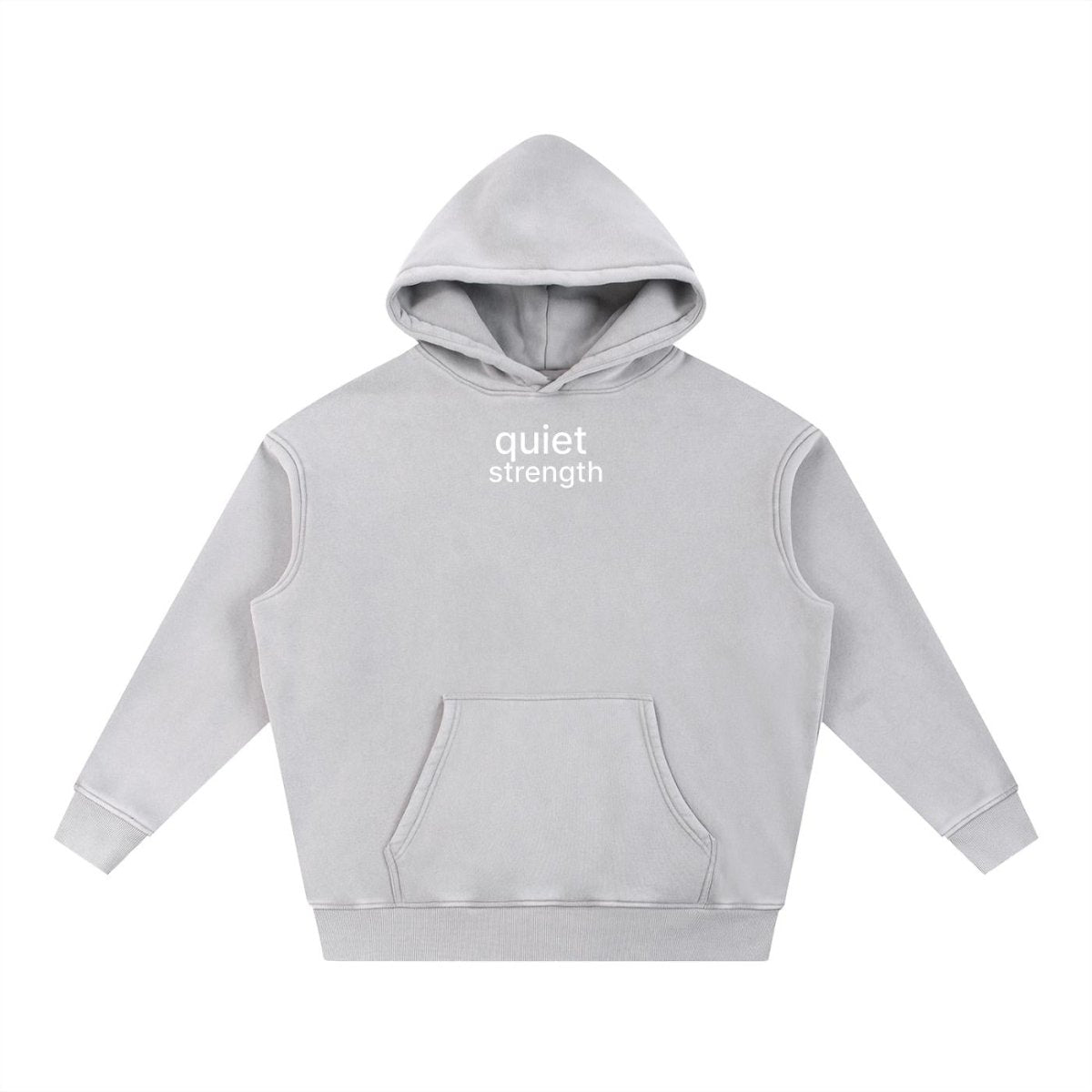 Quiet Strength Pullover Hoodie - Mental Health Awareness Oversized Hoodie - Gooso Pixel LLC