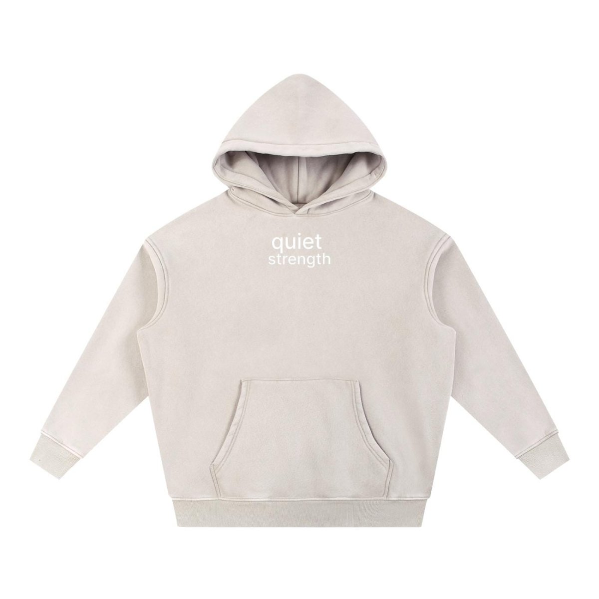 Quiet Strength Pullover Hoodie - Mental Health Awareness Oversized Hoodie - Gooso Pixel LLC
