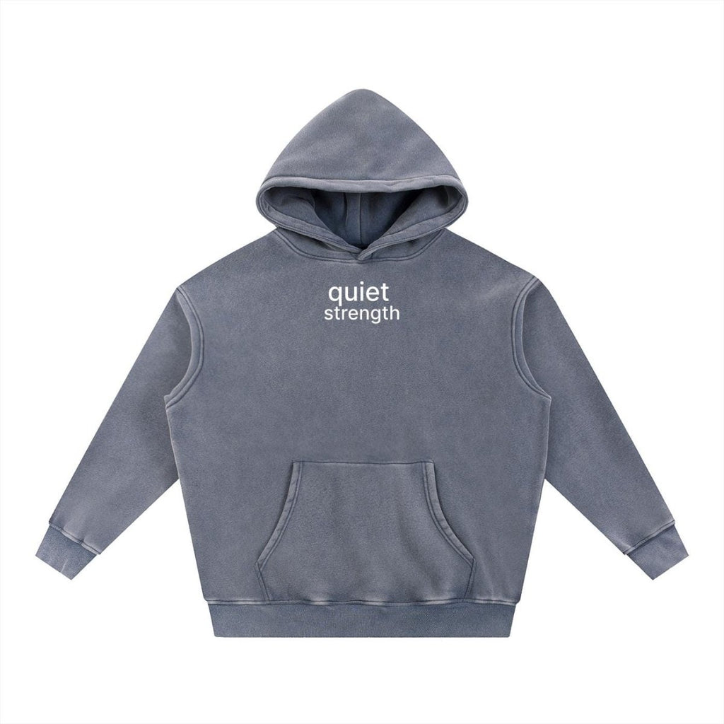 Quiet Strength Pullover Hoodie - Mental Health Awareness Oversized Hoodie - Gooso Pixel LLC