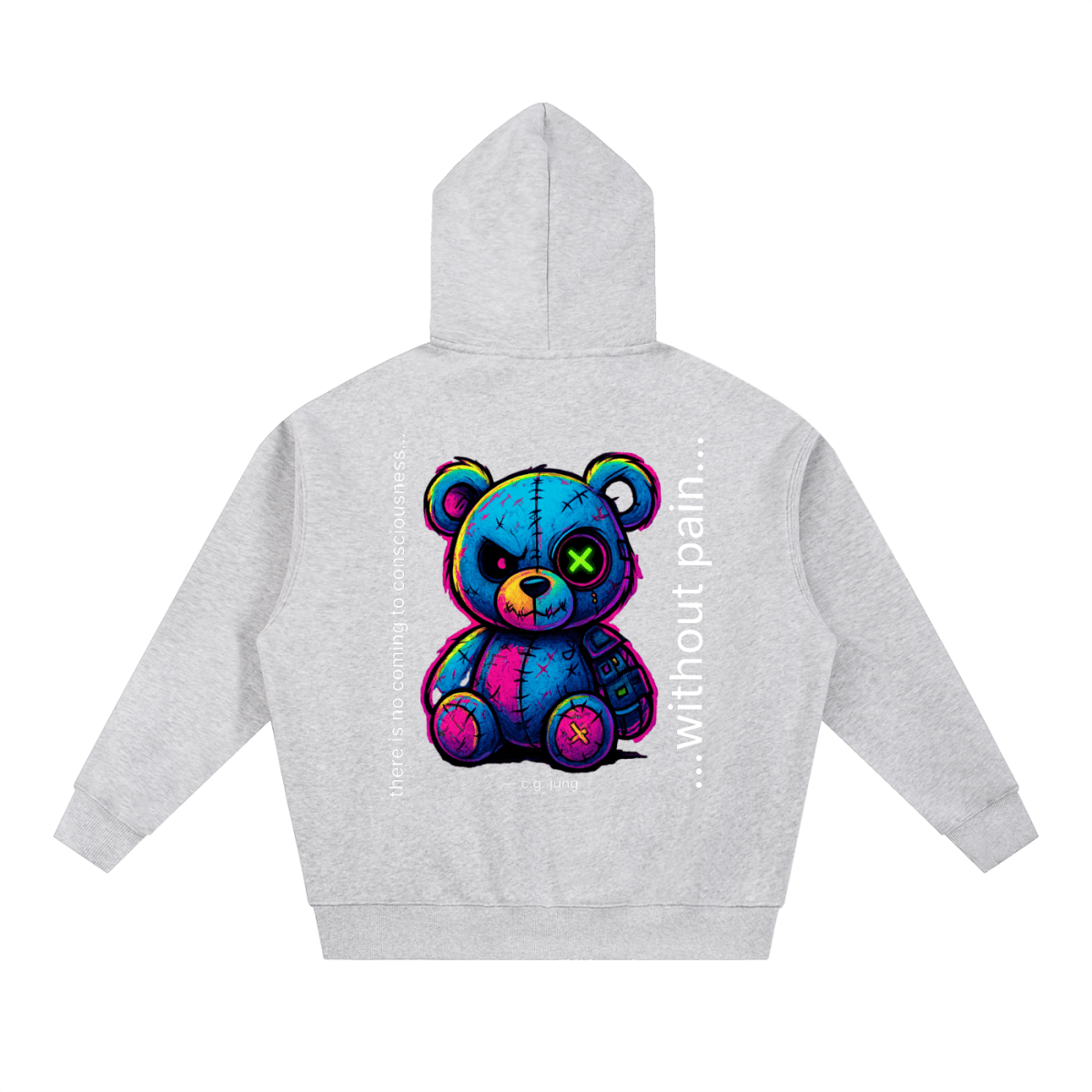 Quiet Strength Zip Hoodie - Mental Health Awareness Oversized Hoodie - Gooso Pixel LLC