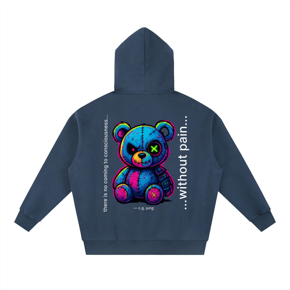 Quiet Strength Zip Hoodie - Mental Health Awareness Oversized Hoodie - Gooso Pixel LLC