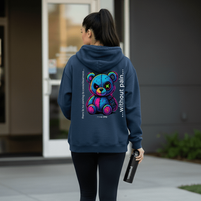 Quiet Strength Zip Hoodie - Mental Health Awareness Oversized Hoodie - Gooso Pixel LLC