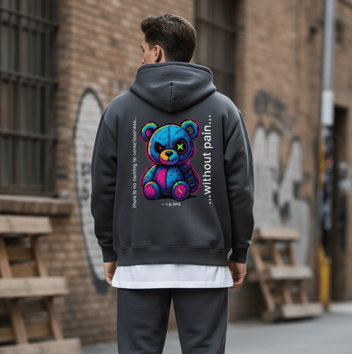 Quiet Strength Zip Hoodie - Mental Health Awareness Oversized Hoodie - Gooso Pixel LLC