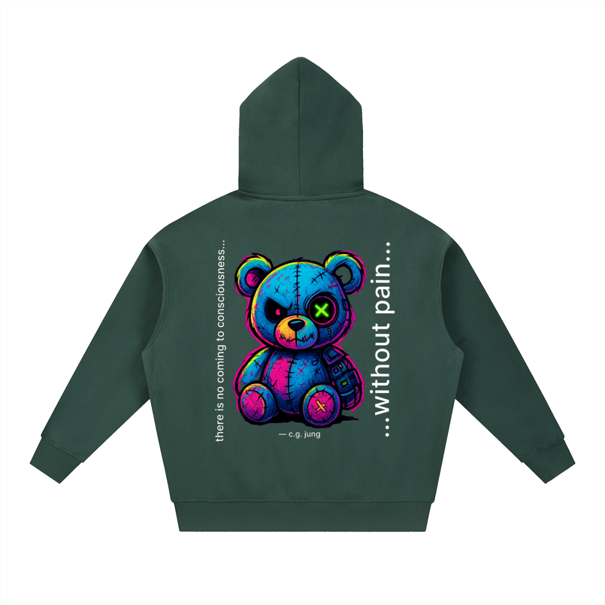 Quiet Strength Zip Hoodie - Mental Health Awareness Oversized Hoodie - Gooso Pixel LLC