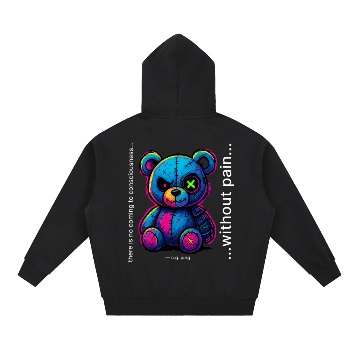 Quiet Strength Zip Hoodie - Mental Health Awareness Oversized Hoodie - Gooso Pixel LLC