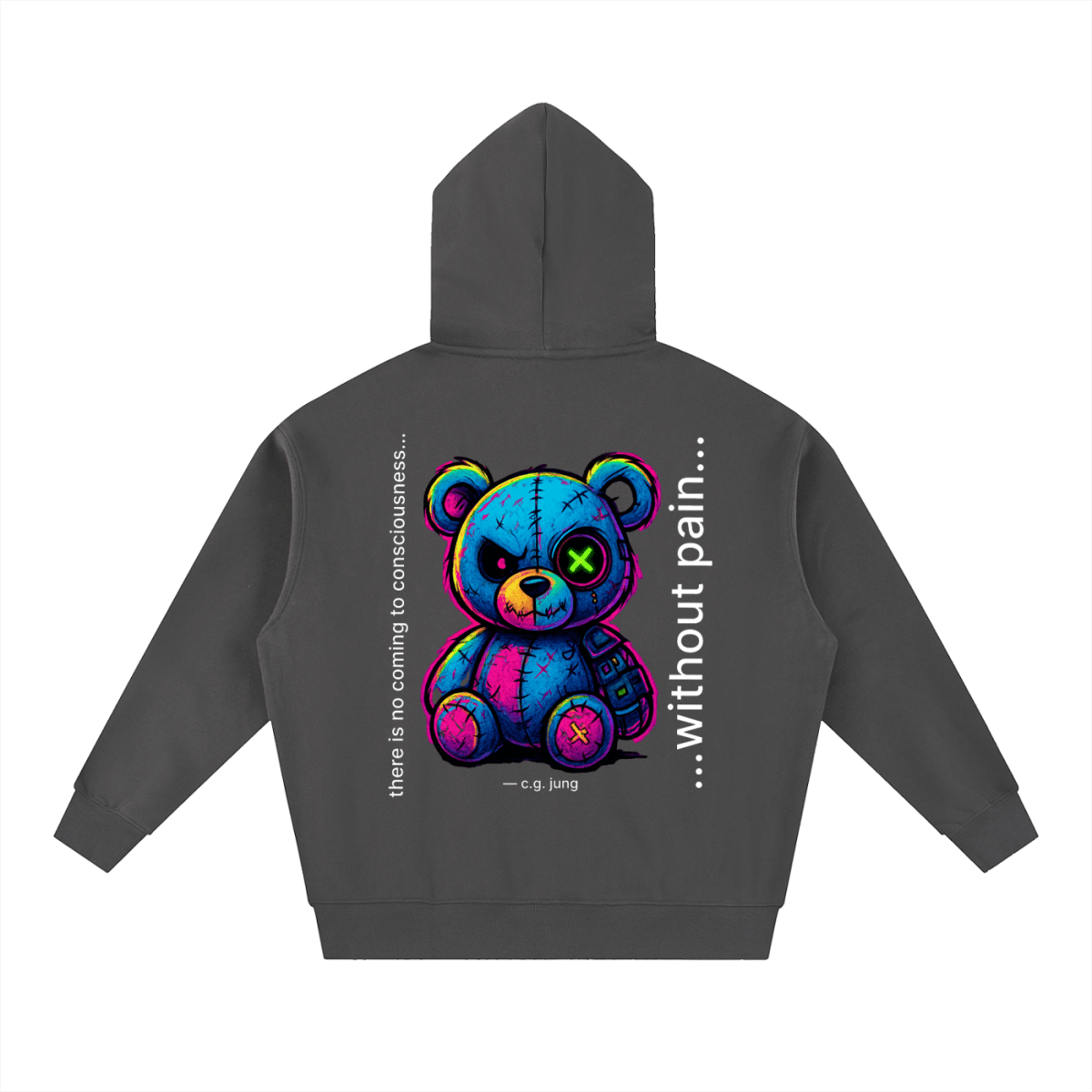 Quiet Strength Zip Hoodie - Mental Health Awareness Oversized Hoodie - Gooso Pixel LLC
