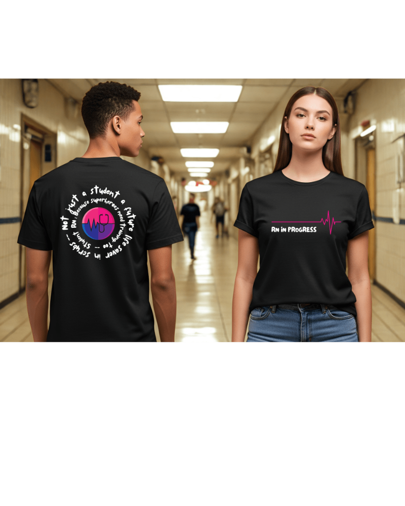 RN Student Casual Work Shirt | Nursing School Gift Tee - Gooso Pixel
