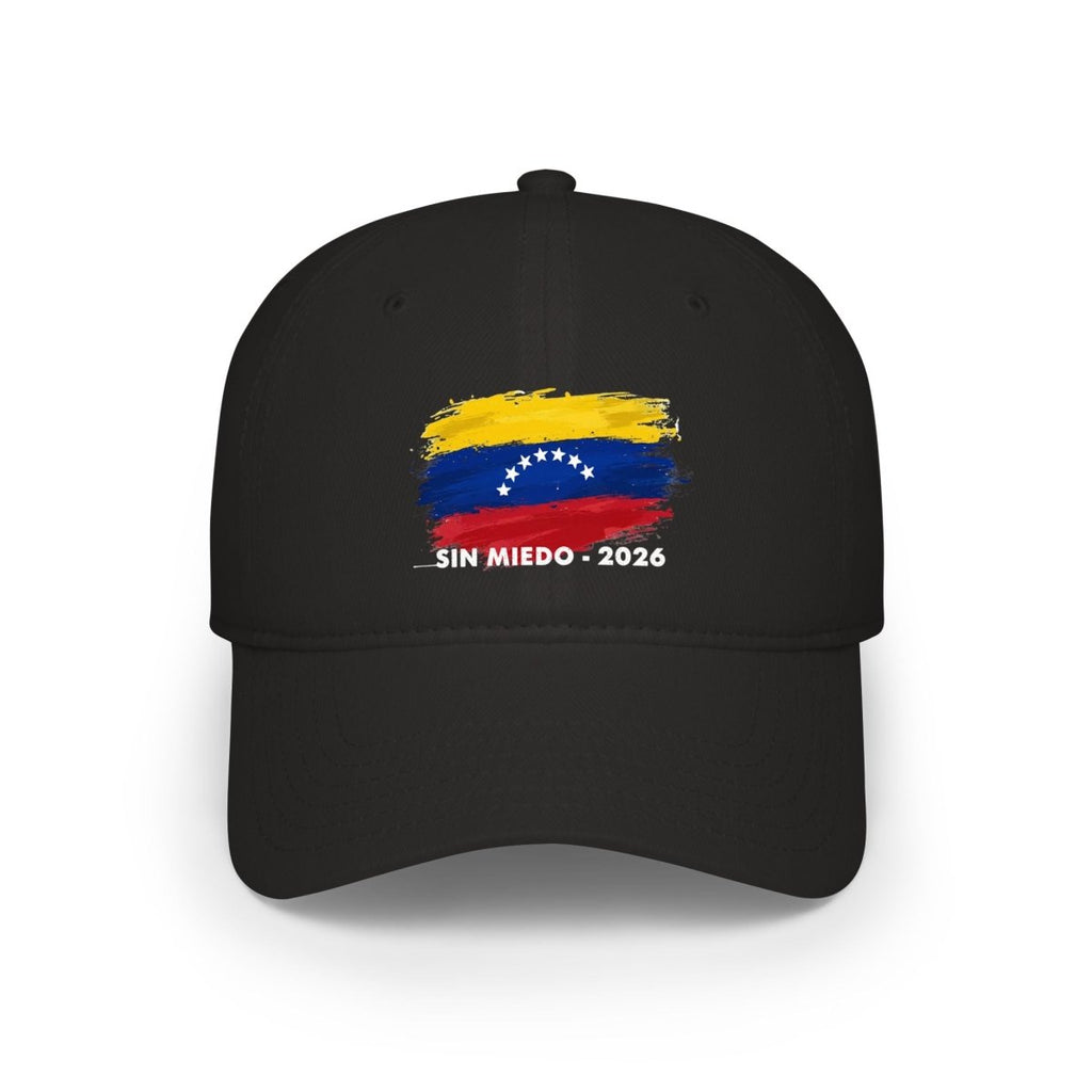 SIN MIEDO 2026 Venezuelan Flag Brushstroke Baseball Cap | Embroidered Low Profile - Gooso Pixel LLC