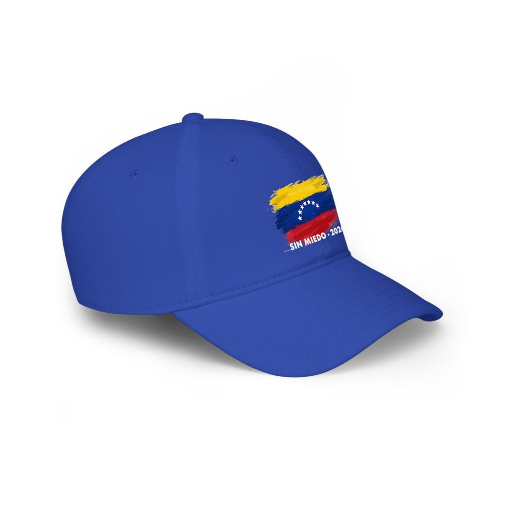 SIN MIEDO 2026 Venezuelan Flag Brushstroke Baseball Cap | Embroidered Low Profile - Gooso Pixel LLC
