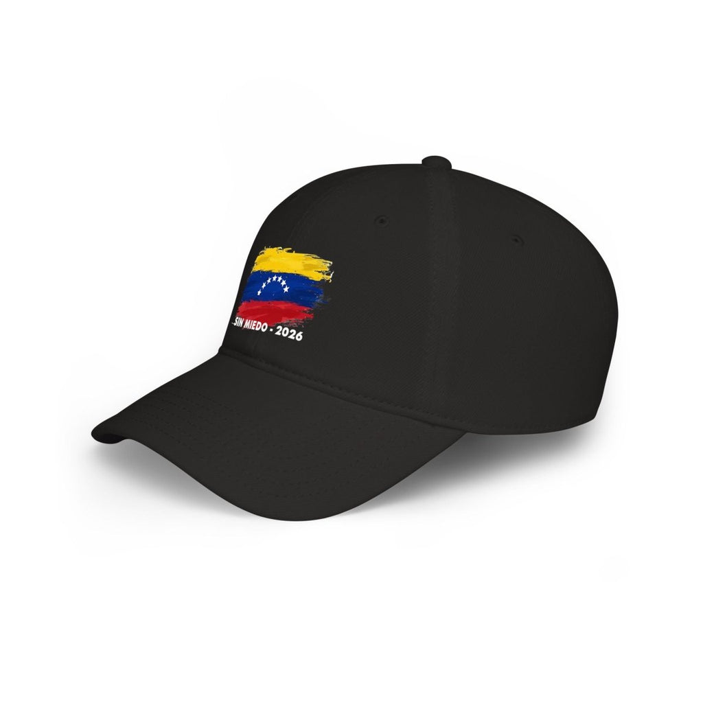 SIN MIEDO 2026 Venezuelan Flag Brushstroke Baseball Cap | Embroidered Low Profile - Gooso Pixel LLC