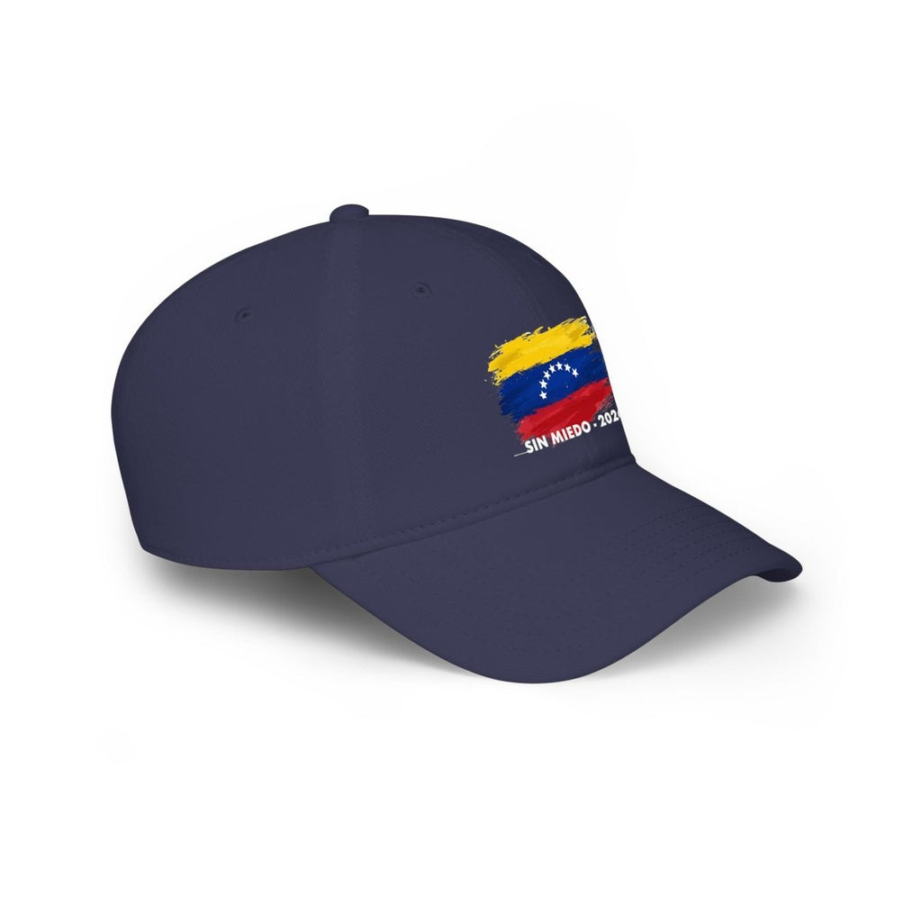 SIN MIEDO 2026 Venezuelan Flag Brushstroke Baseball Cap | Embroidered Low Profile - Gooso Pixel LLC