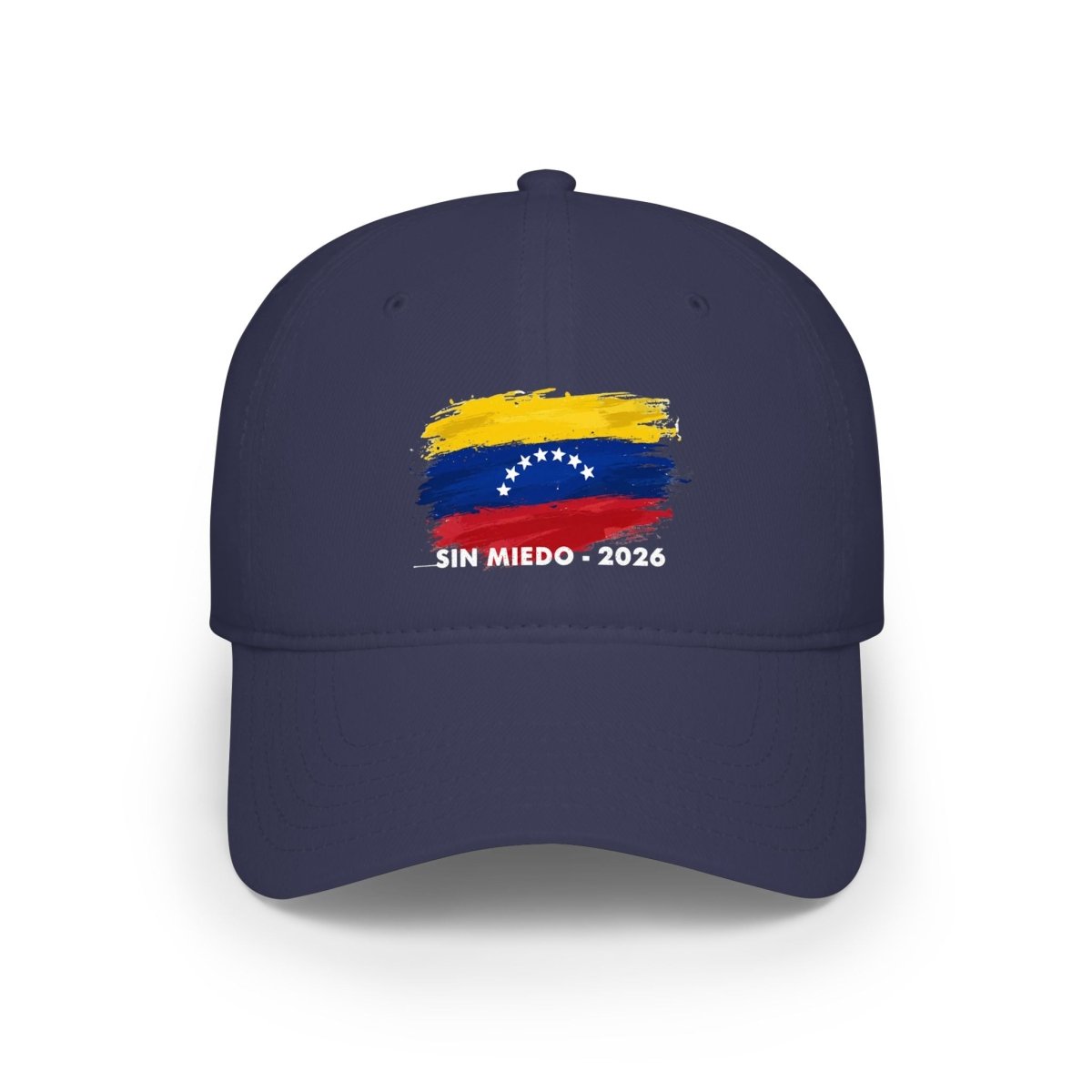 SIN MIEDO 2026 Venezuelan Flag Brushstroke Baseball Cap | Embroidered Low Profile - Gooso Pixel LLC
