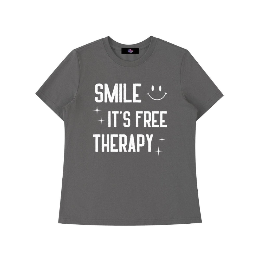 “Smile It’s Free Therapy” Dental Tee – Women’s Bodycon - Gooso Pixel