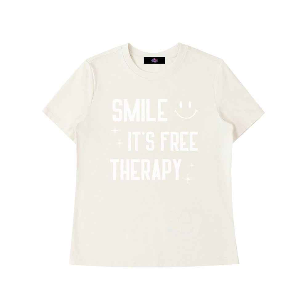 “Smile It’s Free Therapy” Dental Tee – Women’s Bodycon - Gooso Pixel