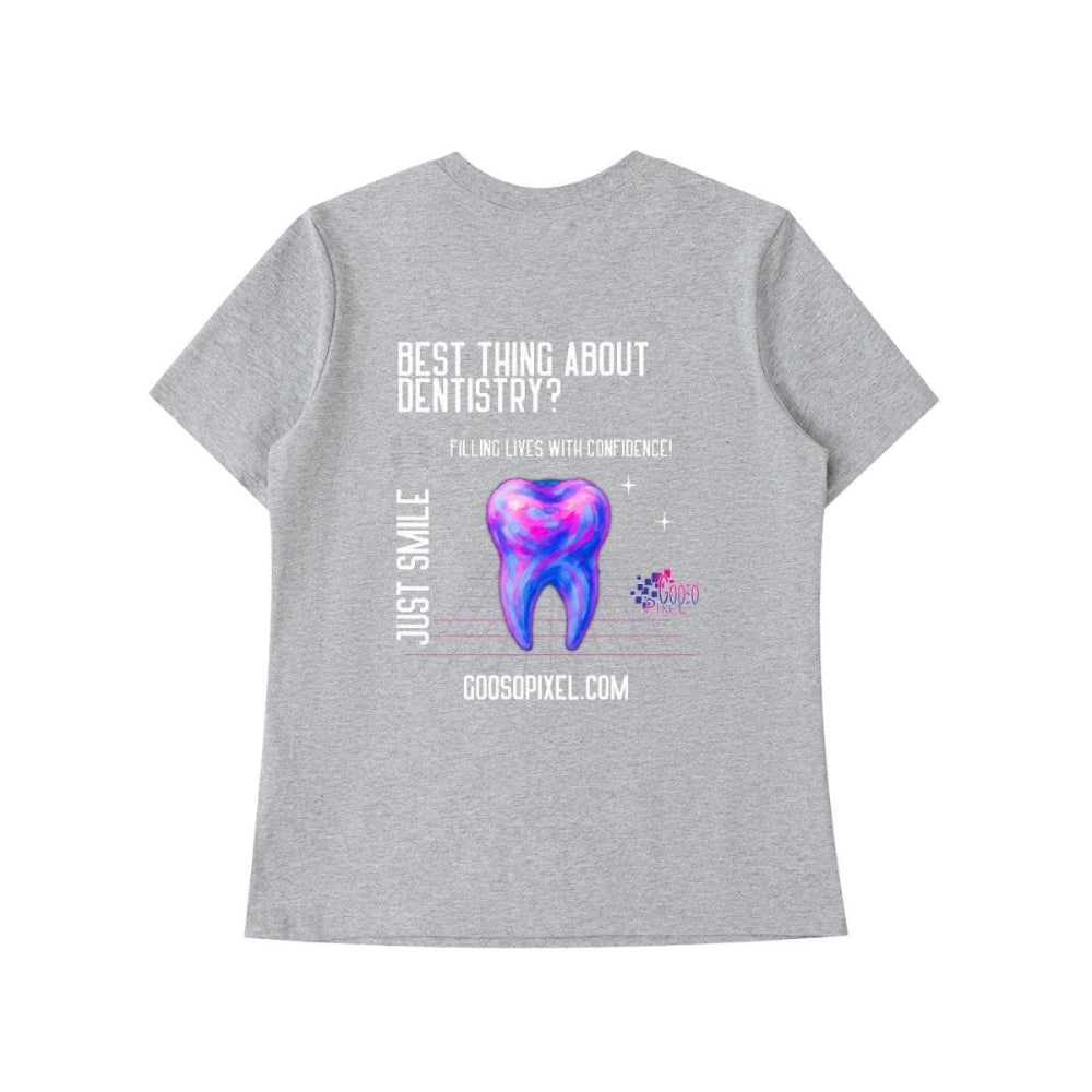 “Smile It’s Free Therapy” Dental Tee – Women’s Bodycon - Gooso Pixel
