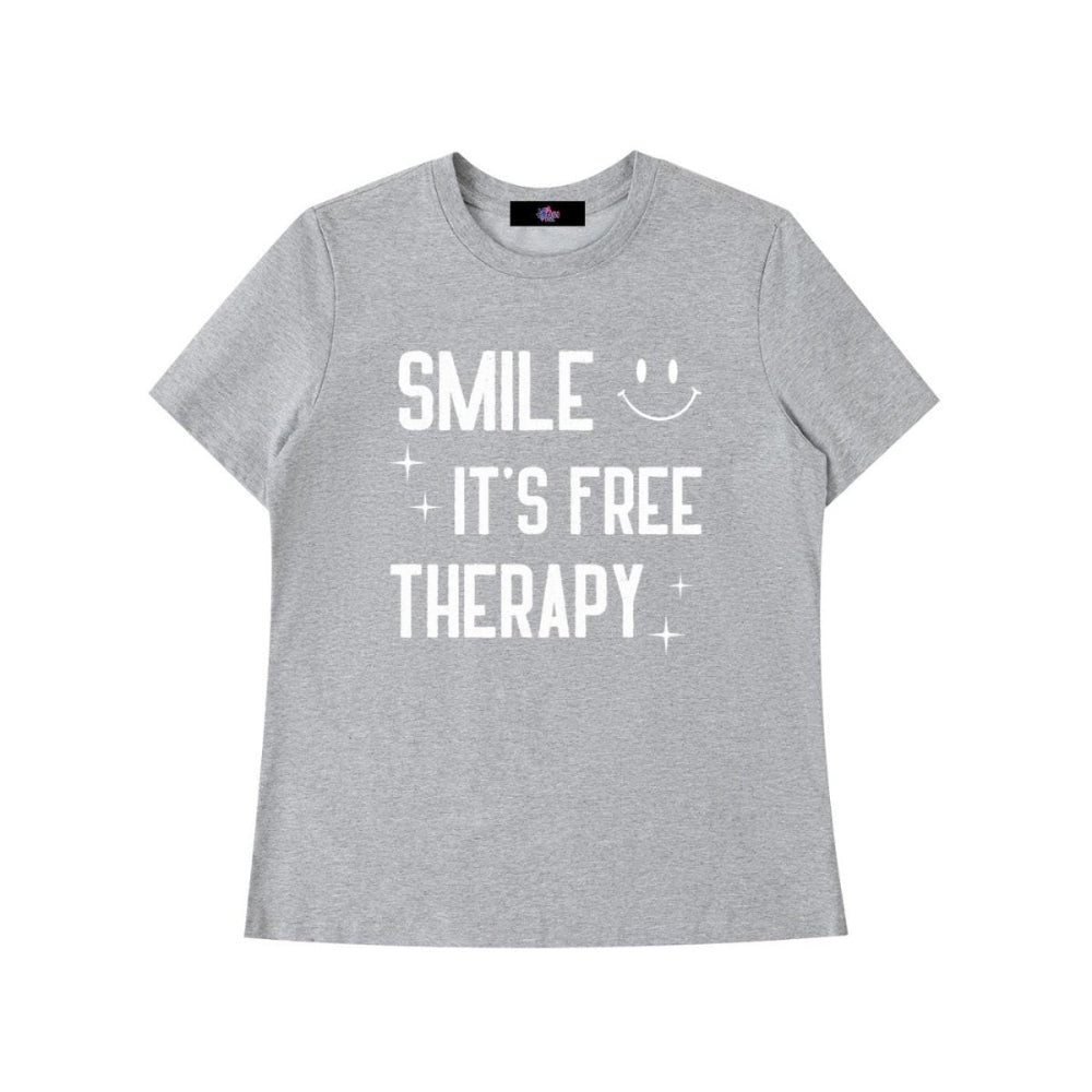 “Smile It’s Free Therapy” Dental Tee – Women’s Bodycon - Gooso Pixel