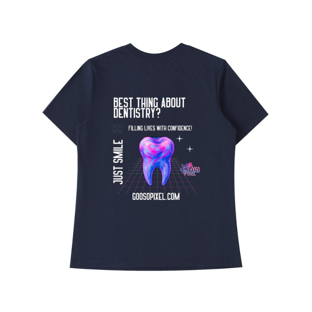 “Smile It’s Free Therapy” Dental Tee – Women’s Bodycon - Gooso Pixel