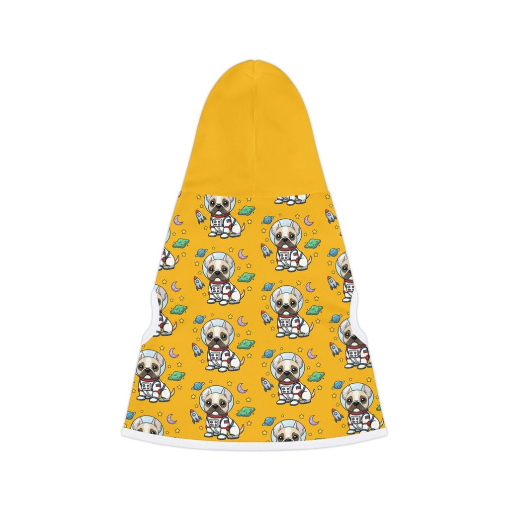 Space Pup – French Bulldog Astronaut Dog Hoodie yellow - Gooso Pixel LLC