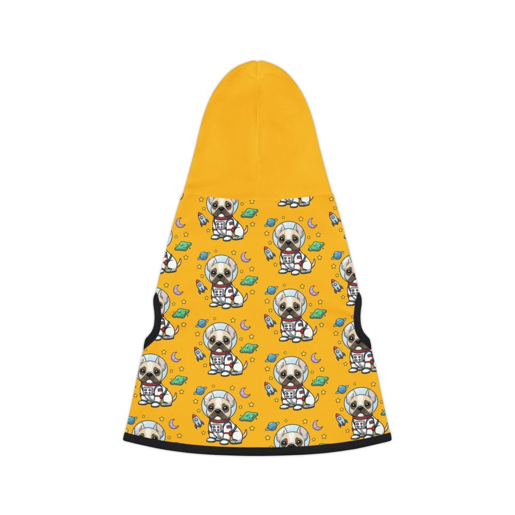 Space Pup – French Bulldog Astronaut Dog Hoodie yellow - Gooso Pixel LLC