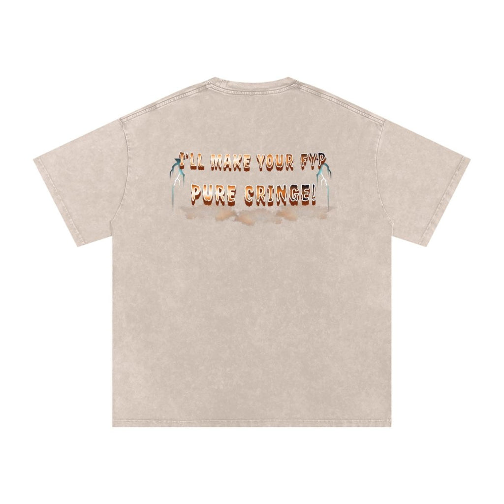 Trick or Treat Mom Shirt | Funny Halloween Dad Shirt | Snow Washed Oversized Cotton T-Shirt | Matching Family Halloween Costume Tee | Spooky - Gooso Pixel