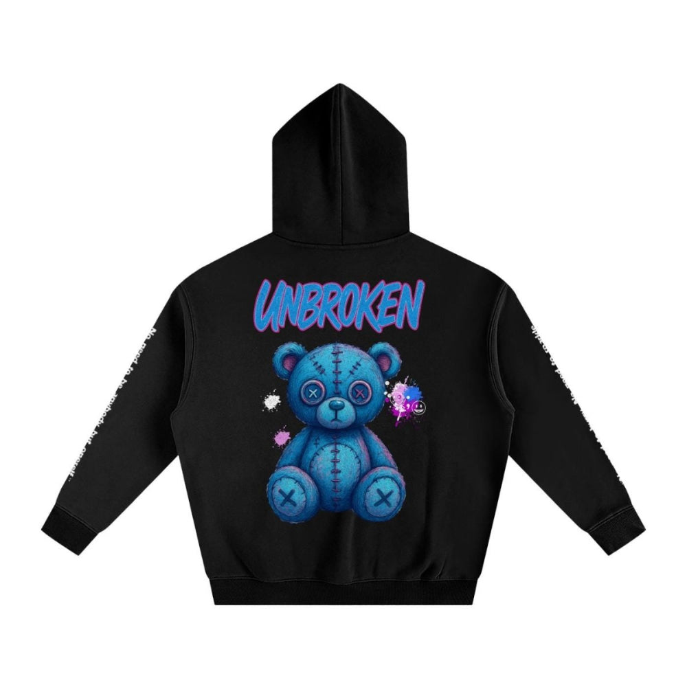 UNBROKEN Blue Teddy Sweater – Cozy, Oversized & Unapologetically You - Gooso Pixel