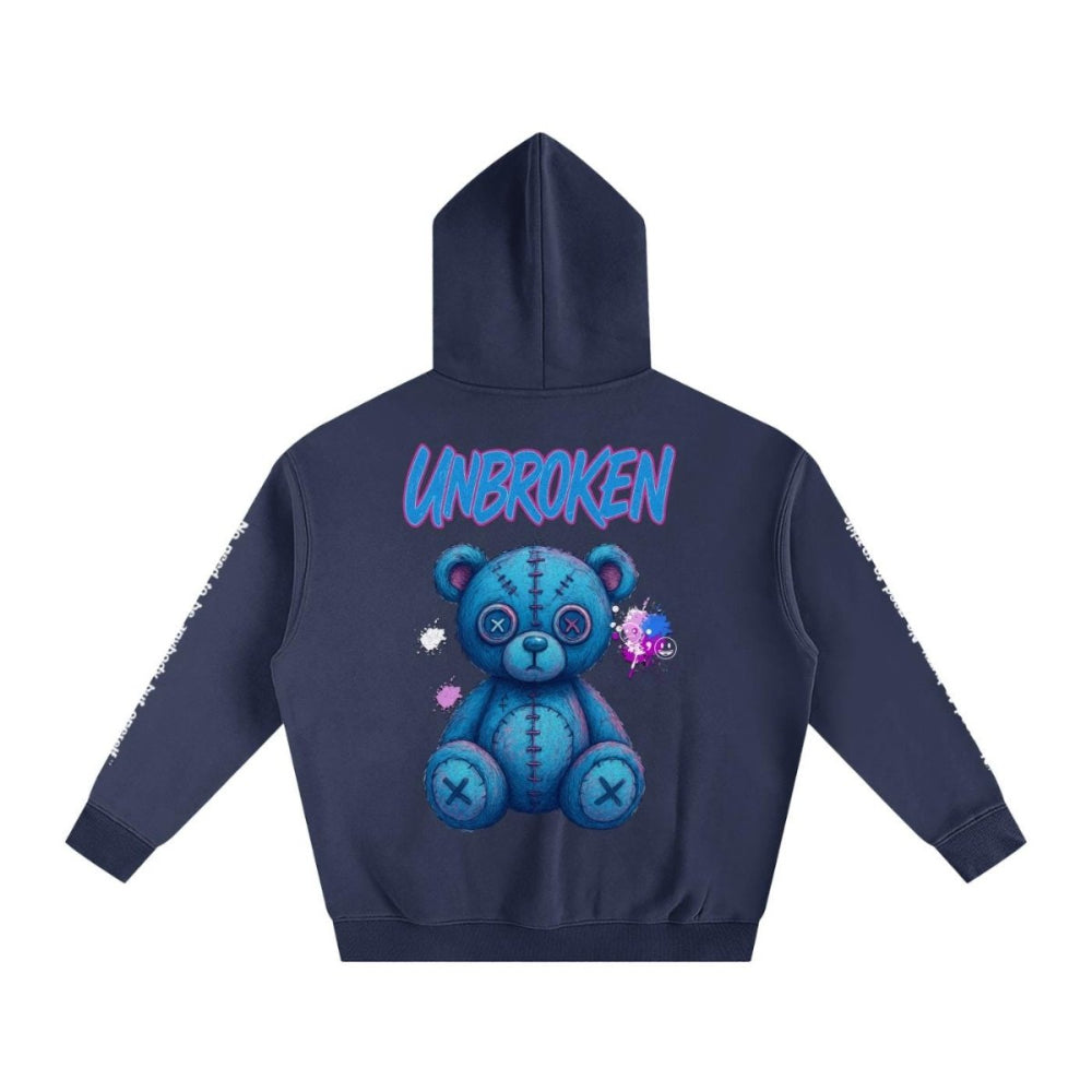 UNBROKEN Blue Teddy Sweater – Cozy, Oversized & Unapologetically You - Gooso Pixel