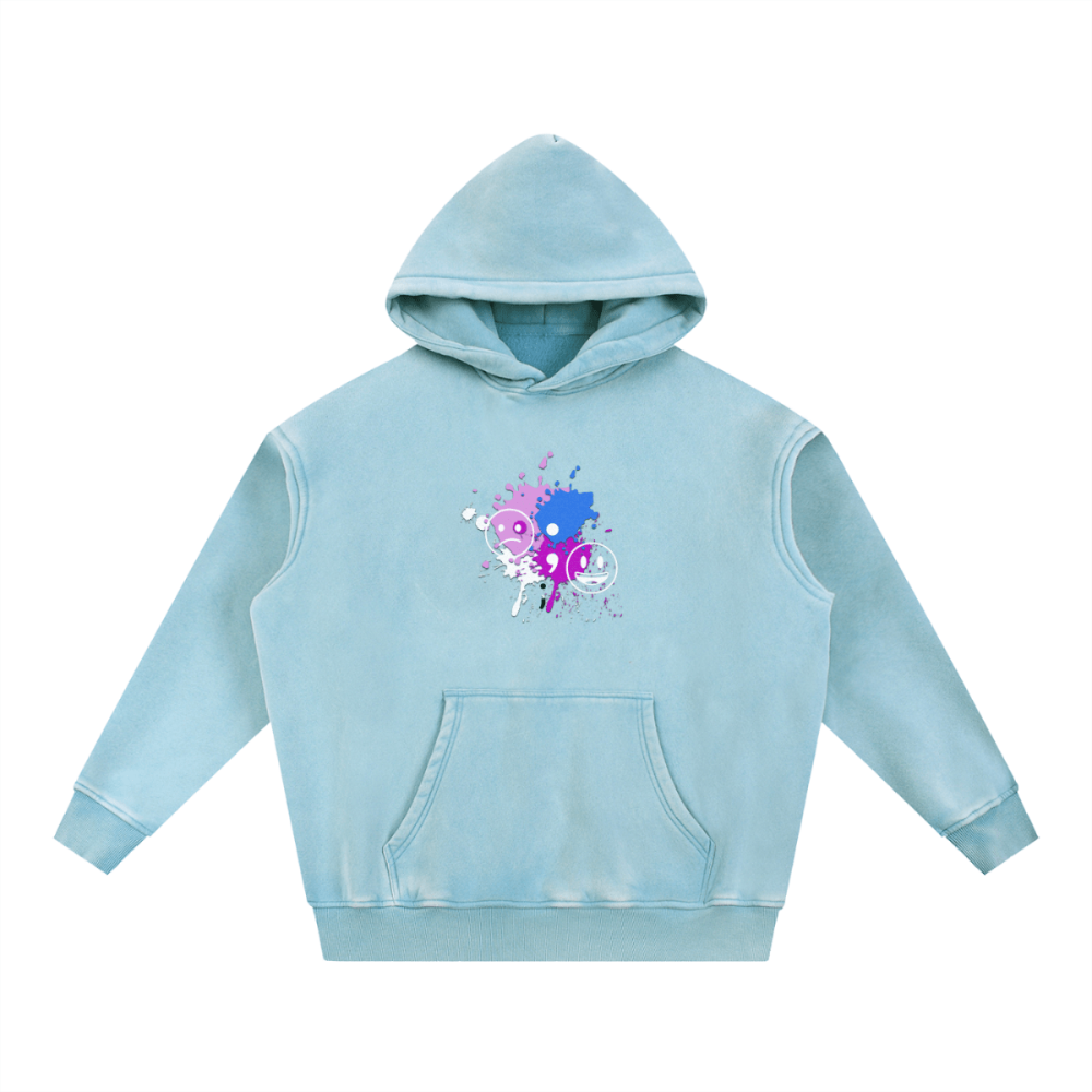 UNBROKEN Blue Teddy Sweater – Oversized Hoodie with Meaning - Gooso Pixel