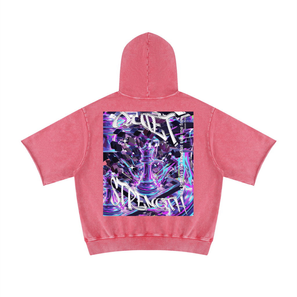 Unisex Mineral Wash Short Sleeve Hoodie - Gooso Pixel LLC
