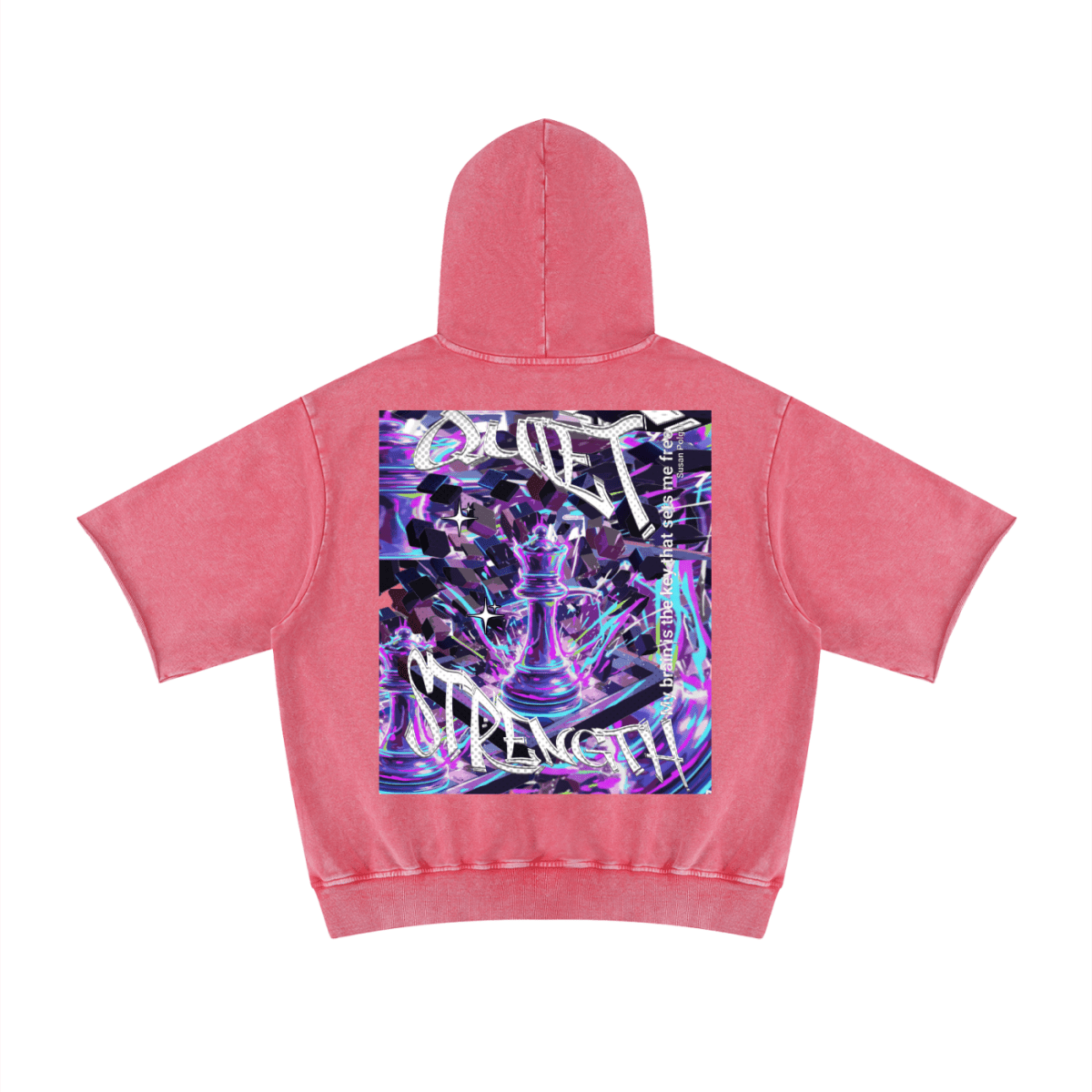 Unisex Mineral Wash Short Sleeve Hoodie - Gooso Pixel LLC