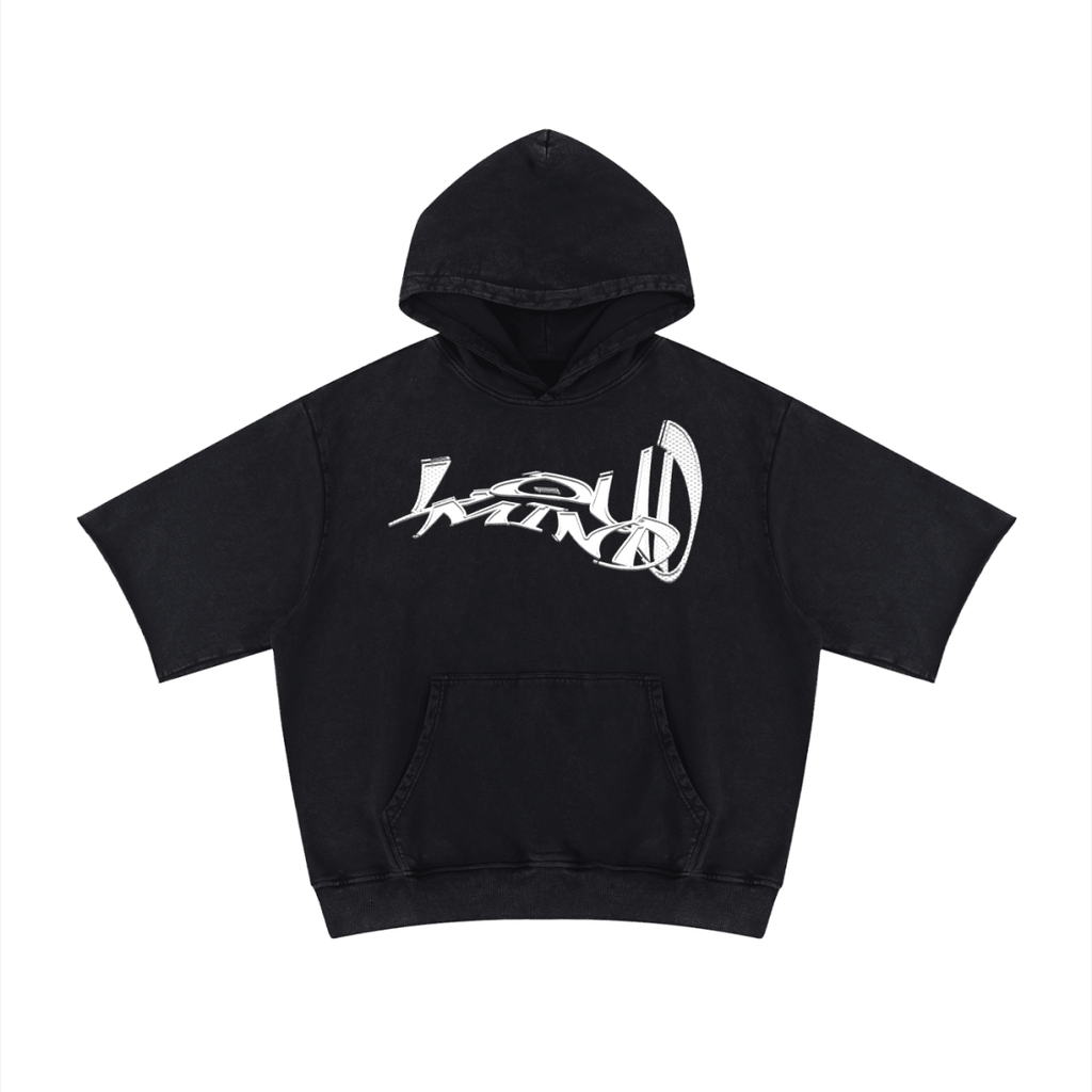 Unisex Mineral Wash Short Sleeve Hoodie - Gooso Pixel LLC